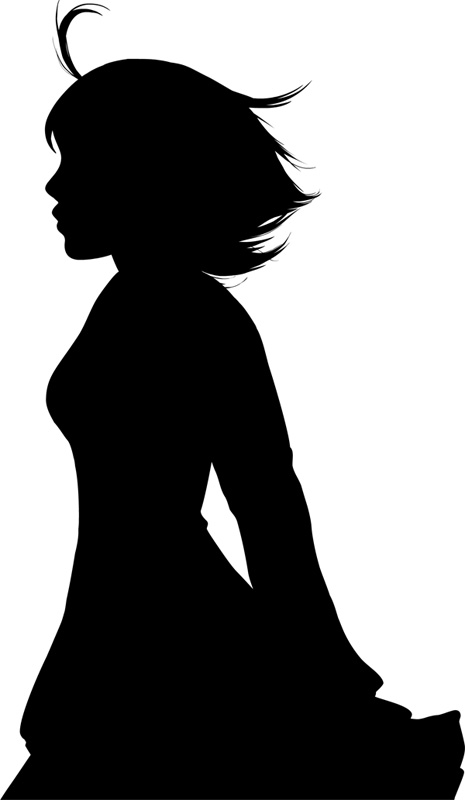 465x800 Silhouette Girl By Yosha