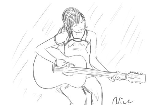 548x344 Girl Singing With A Guitar By Kittyangelz3