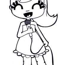 220x220 Lovely Girl Coloring Pages