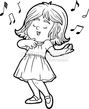 Girl Singing Drawing at GetDrawings | Free download