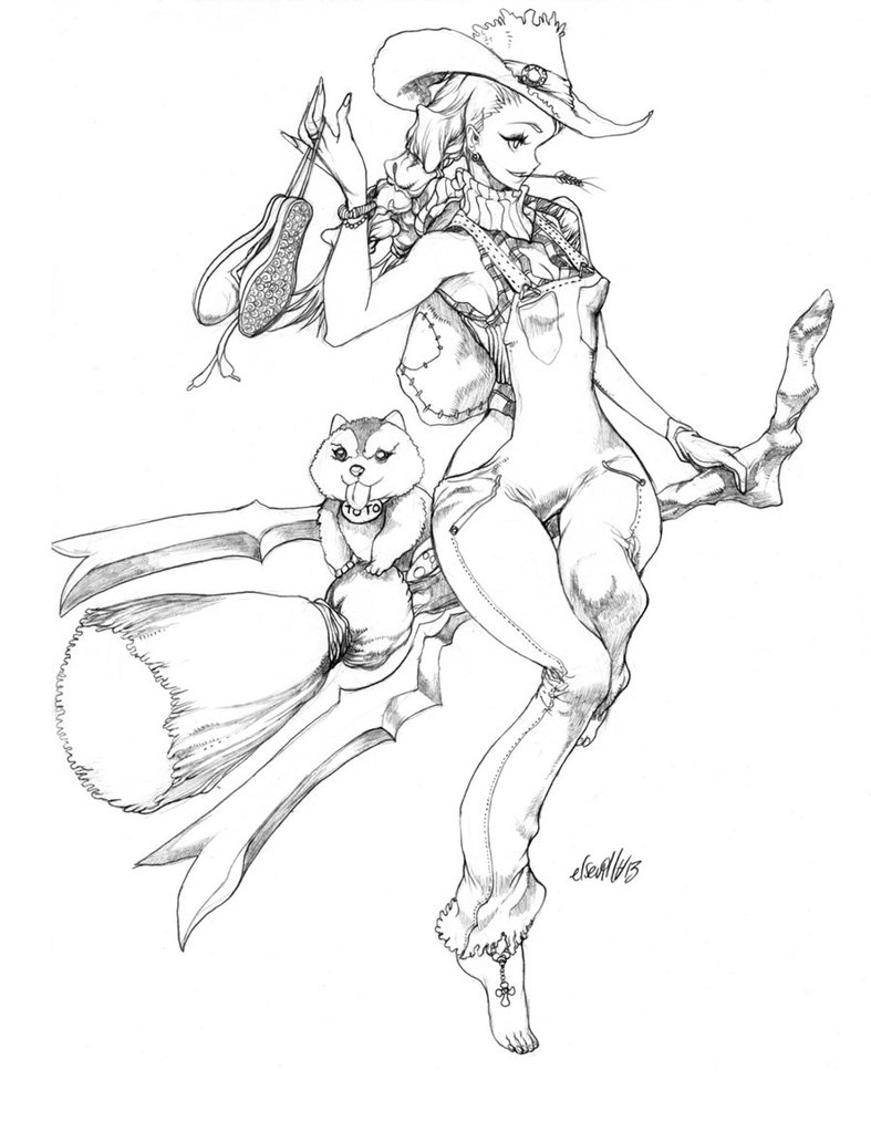 787x1014 Kansas Girl Sketch By Elsevilla