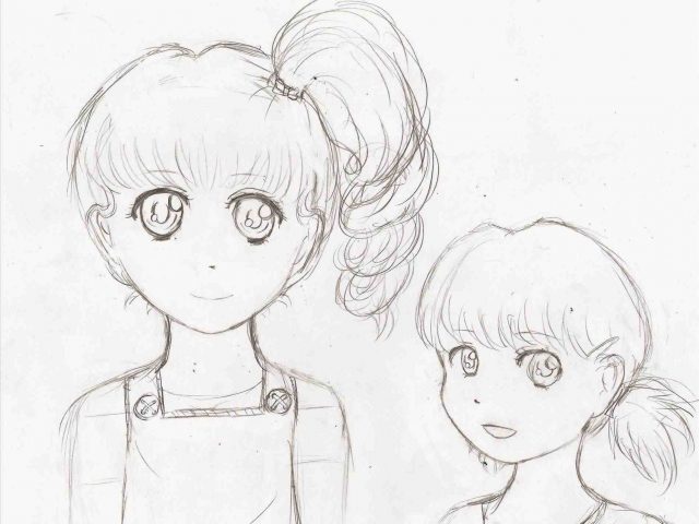 640x480 The Images Collection Of For Girls Step By Step Sketch Drawn Manga