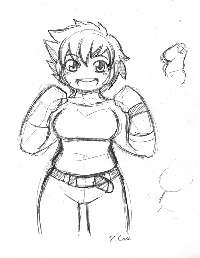 698x900 Chubby Girl Sketch By Rongs1234