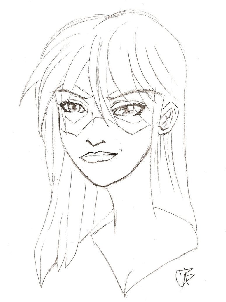 774x1032 Superhero Girl Sketch By Blix007