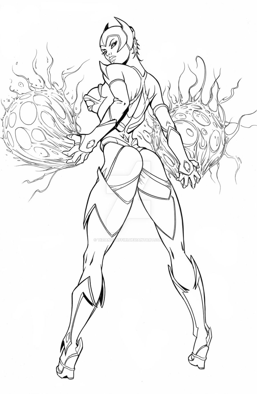 900x1379 Female Superhero Sketch