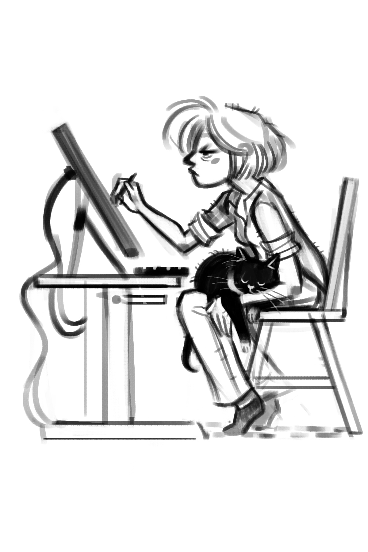 1200x1800 Daily Cat Drawings Illustration Draw, Cat