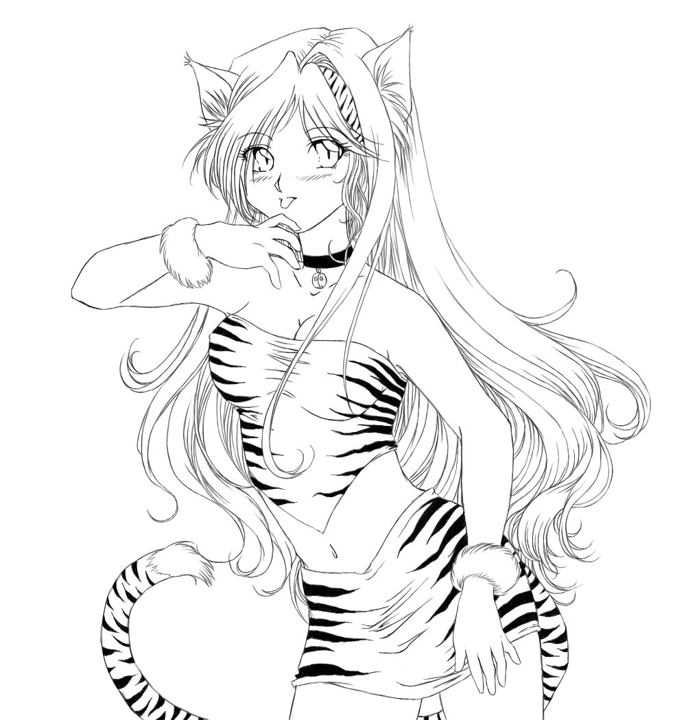 1000x1050 How To Draw Cat Girl Cat Girl Sketchmarshmallowtoy