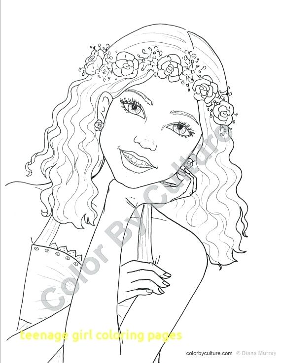 570x738 Flower Girl Coloring Books Together With Flower Coloring Pages