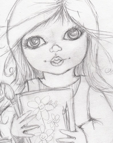 395x500 Pop Art Minis A New Series The Little Artist, Painting Happy