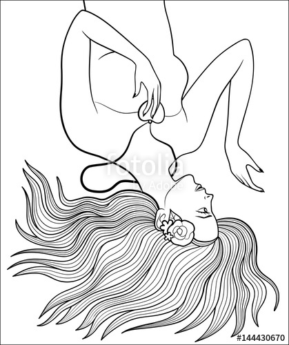 419x500 Pretty Girl With Flowers In Her Hair And Heart Shaped Pendant