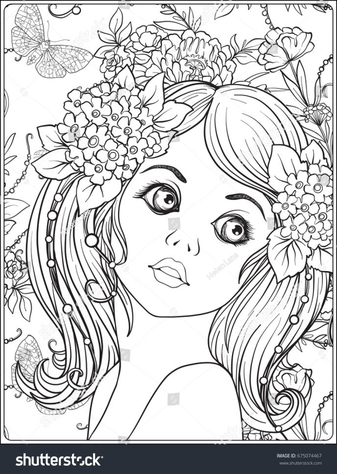 687x967 Coloring 91 Phenomenal Flower Girl Coloring Book Flower Girl