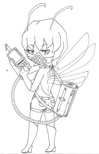 320x496 My New Oc, Agana. Shes A Mosquito Girl Who Has A Blood Gun Thing