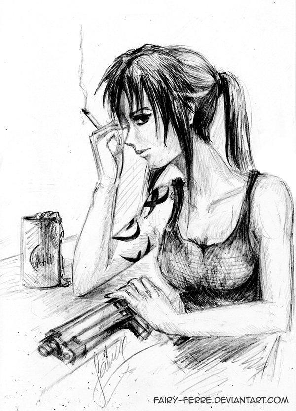 600x833 The Girl With A Gun By Fairy Ferre