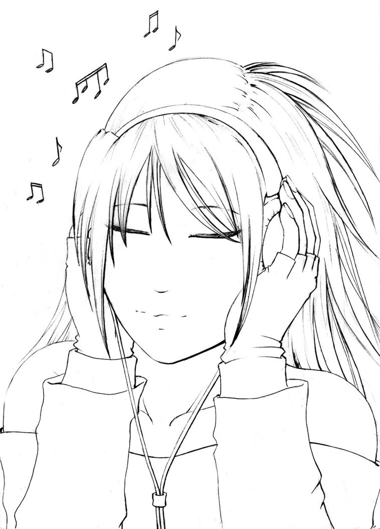 758x1055 Girl + Headphones By Teramaster