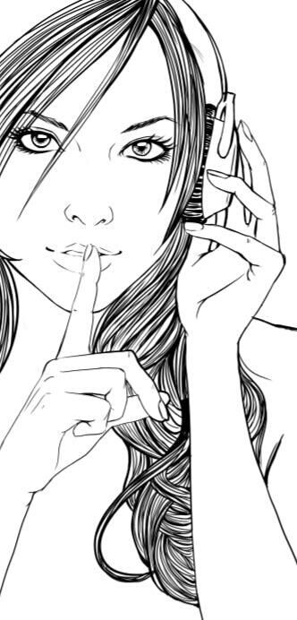 332x692 Little Devil ~ Caroline Nyman ~ Drawings, Sketches