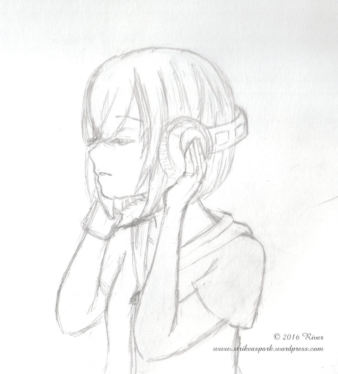 1417x1565 Girl Wearing Headphones Strike A Spark