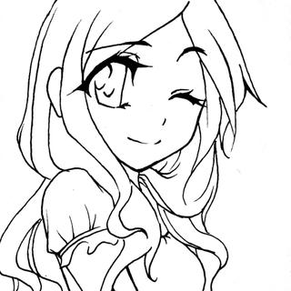 320x320 A Lineart For My Other Friend's Birthday This Saturday. Her Hair