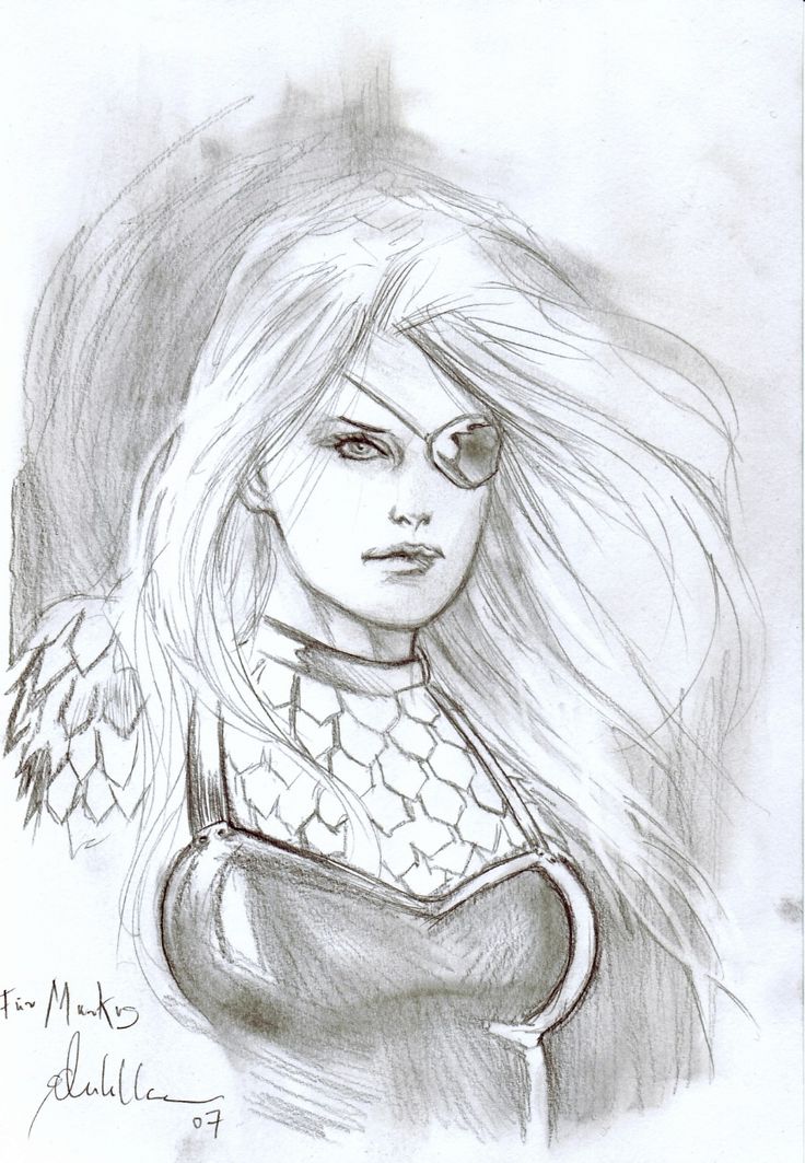 Girl With Rose Drawing