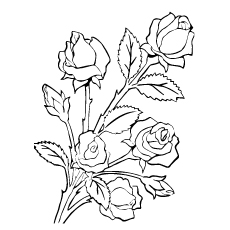 230x230 Top 25 Free Printable Beautiful Rose Coloring Pages For Kids