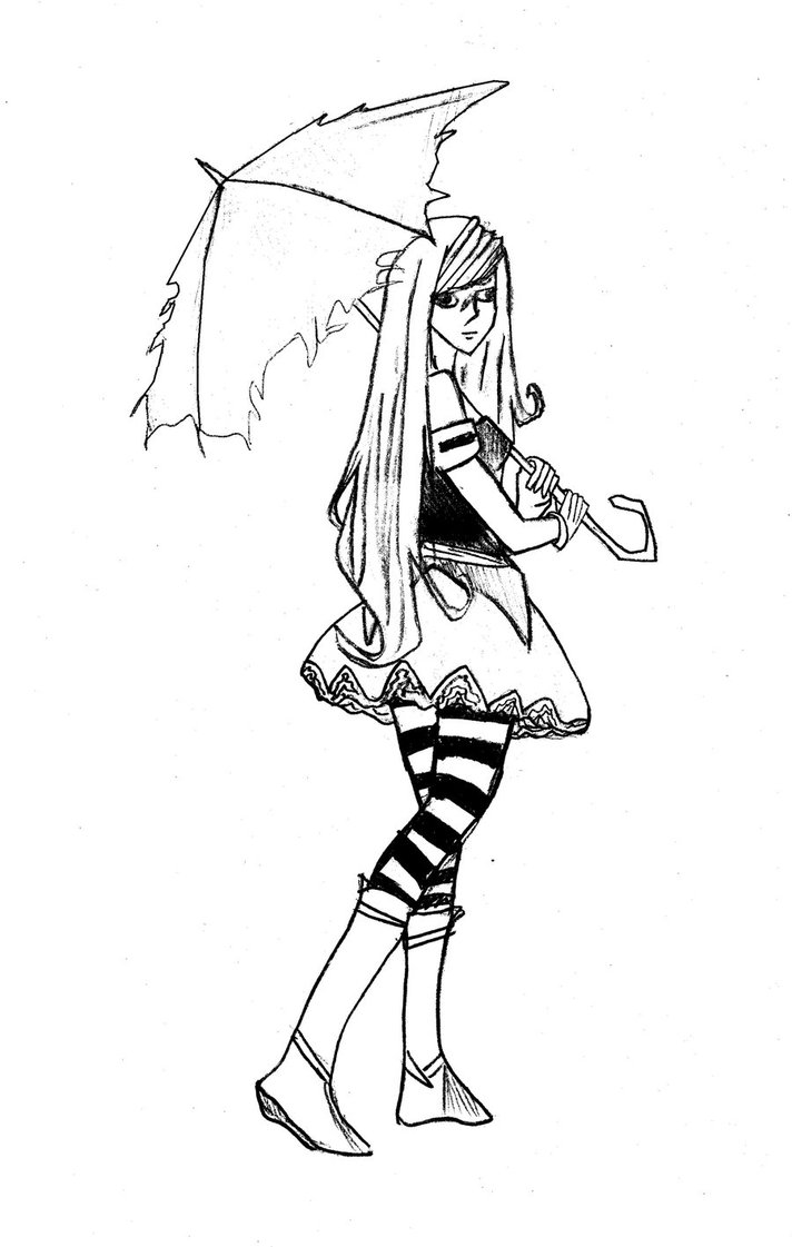 712x1121 Umbrella Girl By Abreanawolf