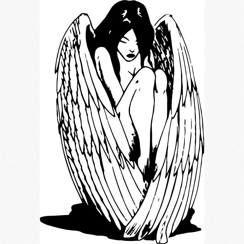 800x800 Angel Wings Wall Decals Posters Winged Girls Fairy Home Decor