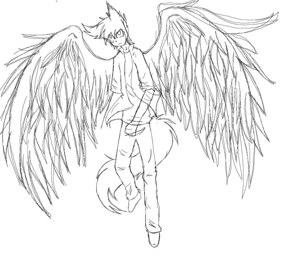 939x851 Mark With Wings ( Sketch ) By Djambersky666