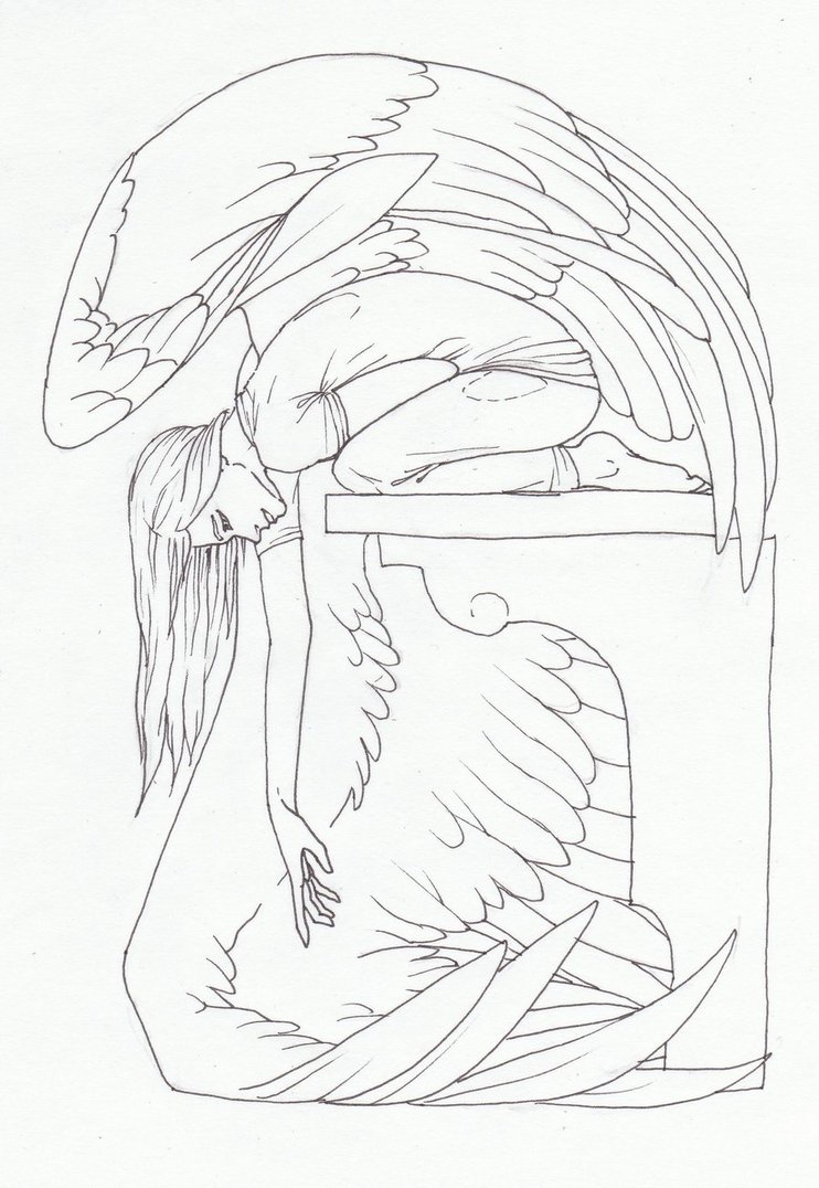 742x1076 Winged Girl By Maiacarlson