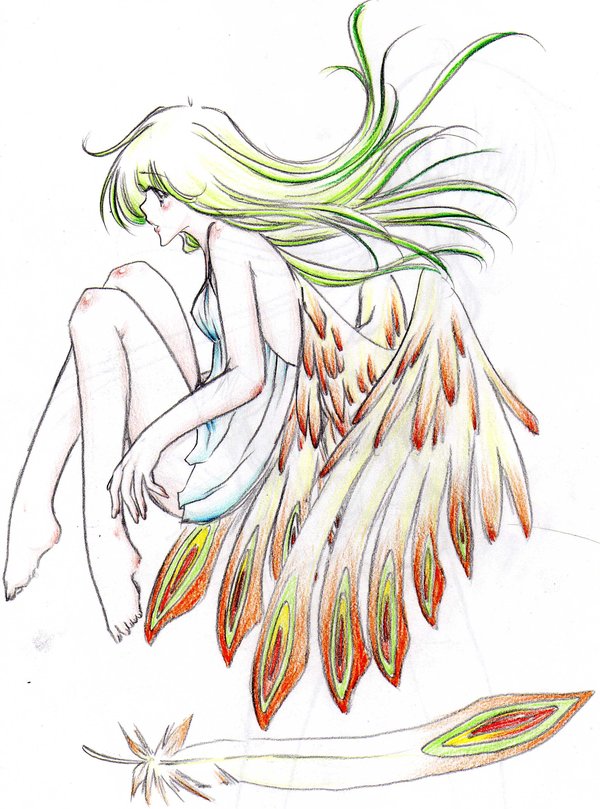 600x809 Fantasy Girl With Wings By Snowicewater