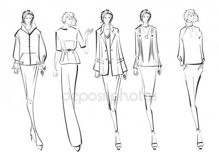 450x335 Drawing Lesson Female Body Stock Vector Blackspring1