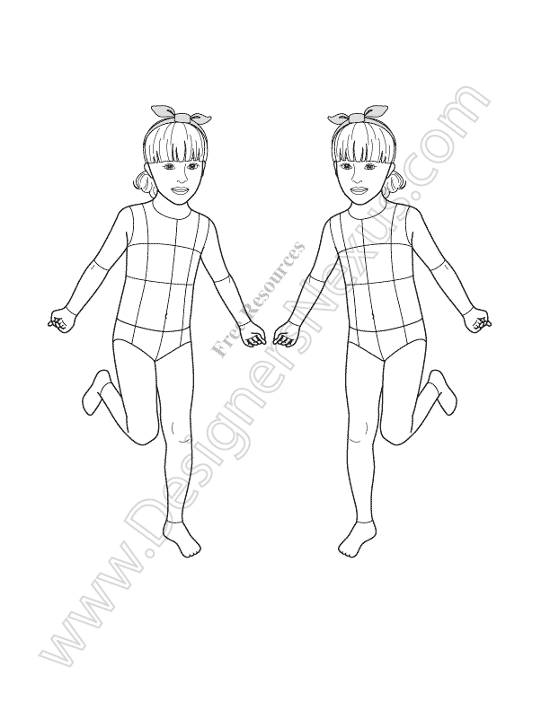 612x792 Free Fashion Croquis Fashion Figure Templates