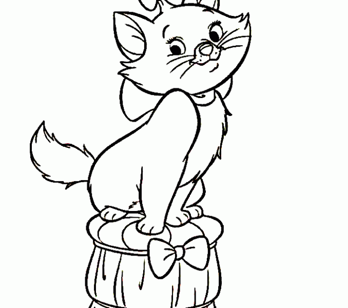 678x600 Cartoon Cat Coloring Pages Cartoon Coloring Pages For Girls Cats