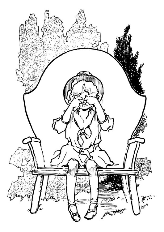 531x750 Coloring Page Girl Crying