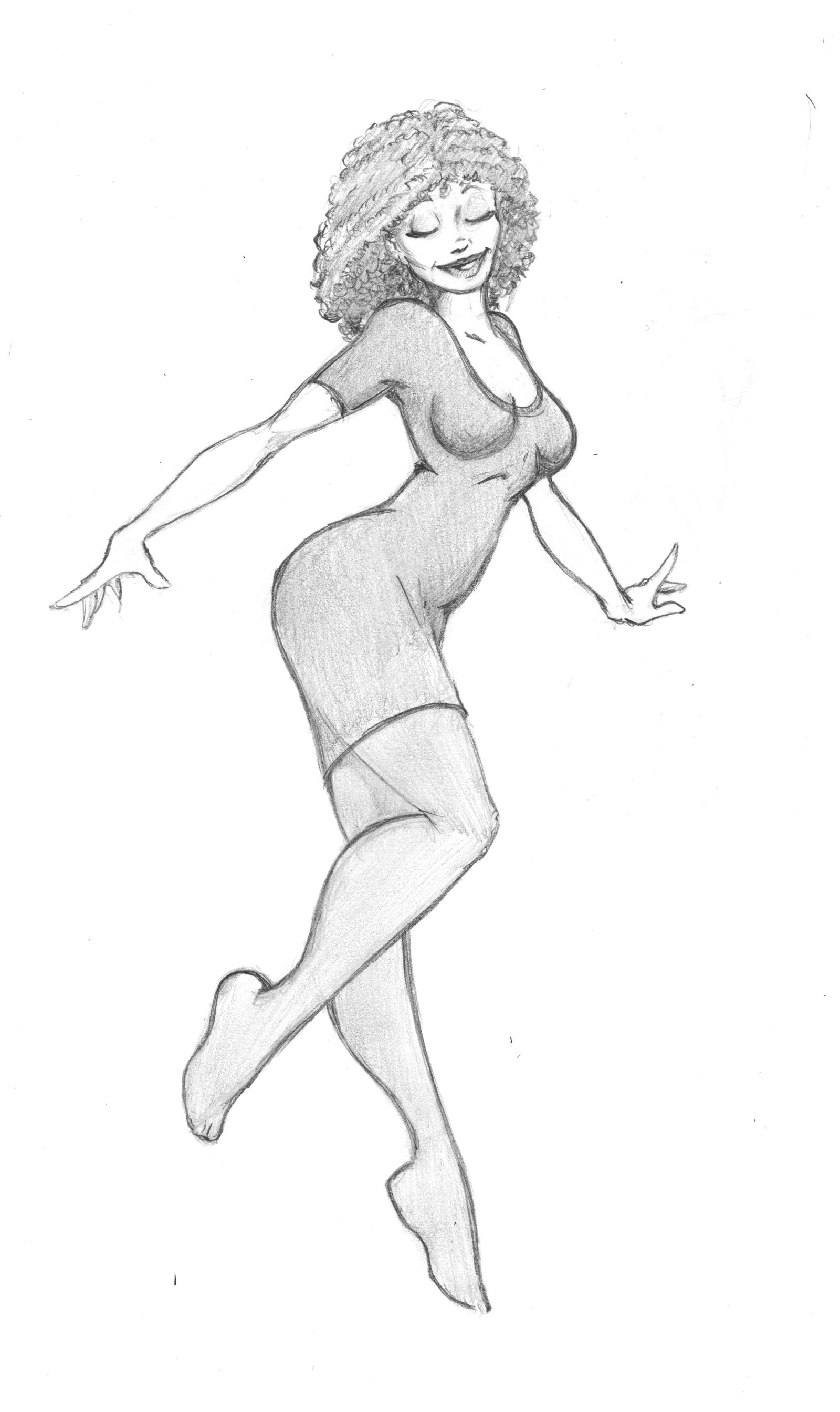 1600x2688 Girl Dance Drawing Dress Images