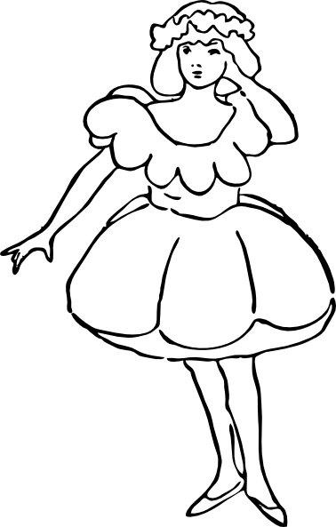 378x593 Poppy Girl Clip Art