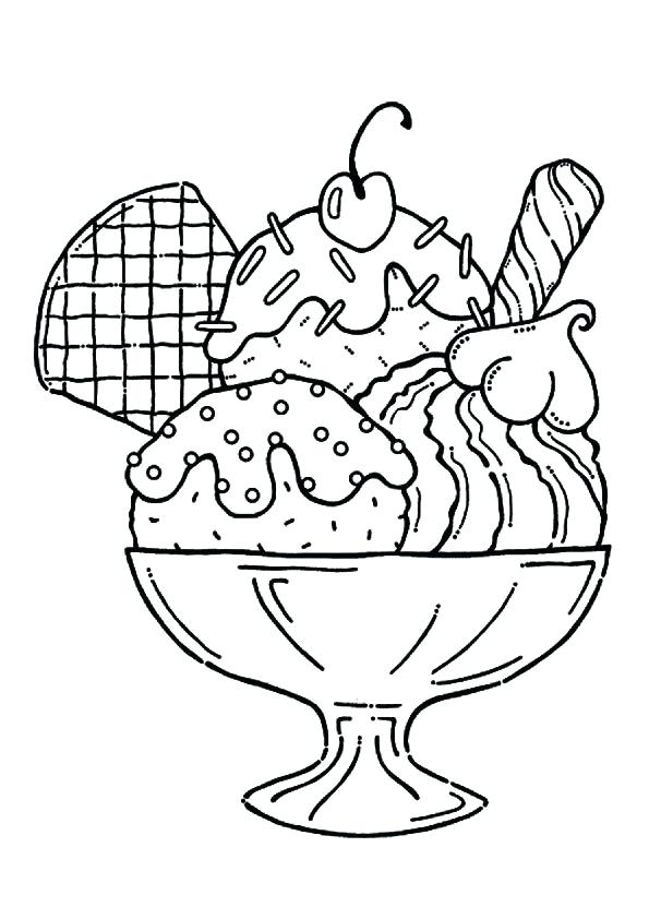 595x842 Easy Coloring Pages For Girls Coloring Pages For Girls Ice Cream