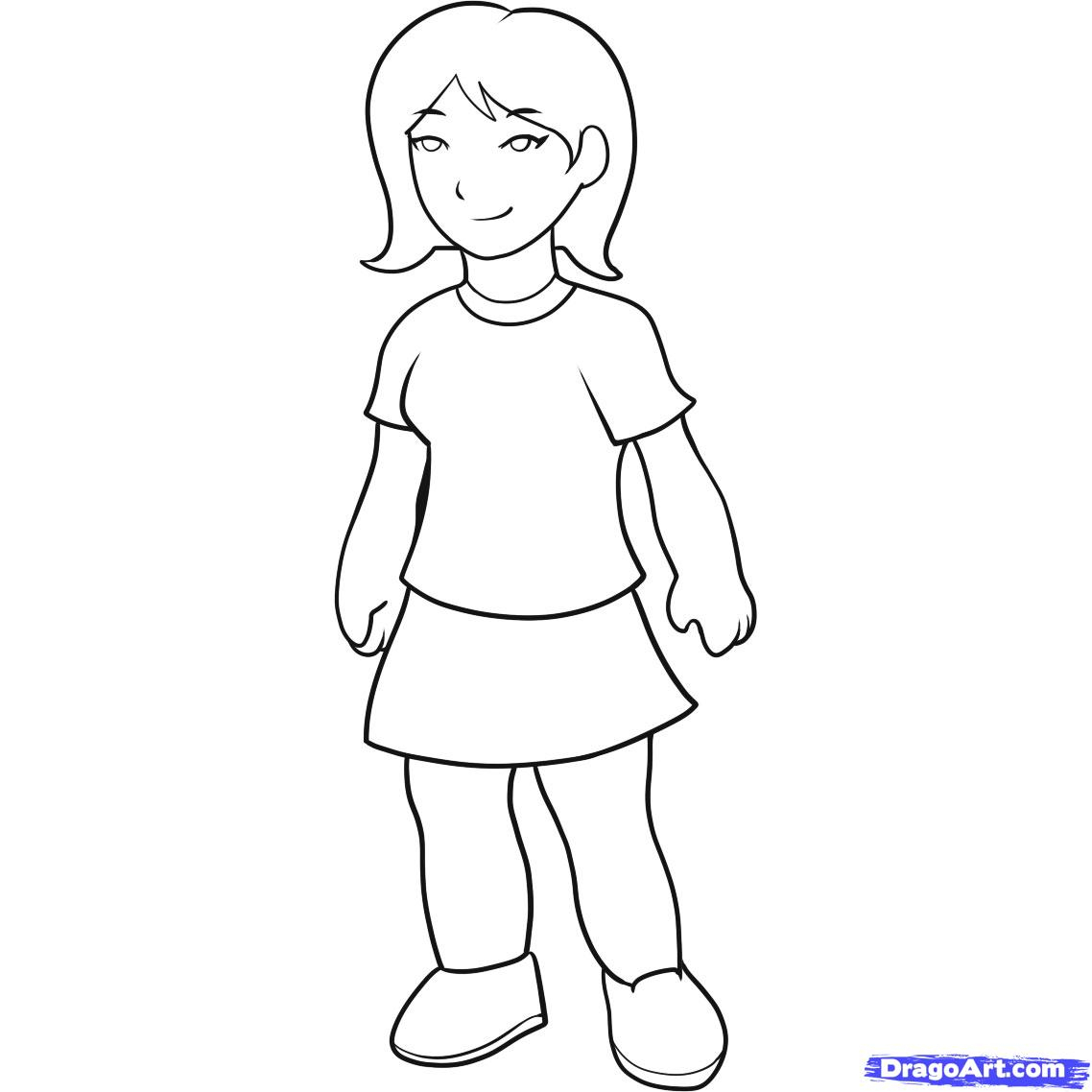 1138x1138 Drawings Of Girls For Kids