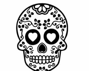 340x270 Sugar Skull Clipart