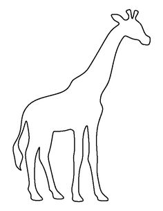 236x305 Giraffe Outline Drawing Clipart