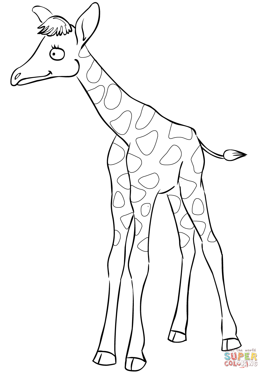 919x1300 Cartoon Baby Giraffe Group