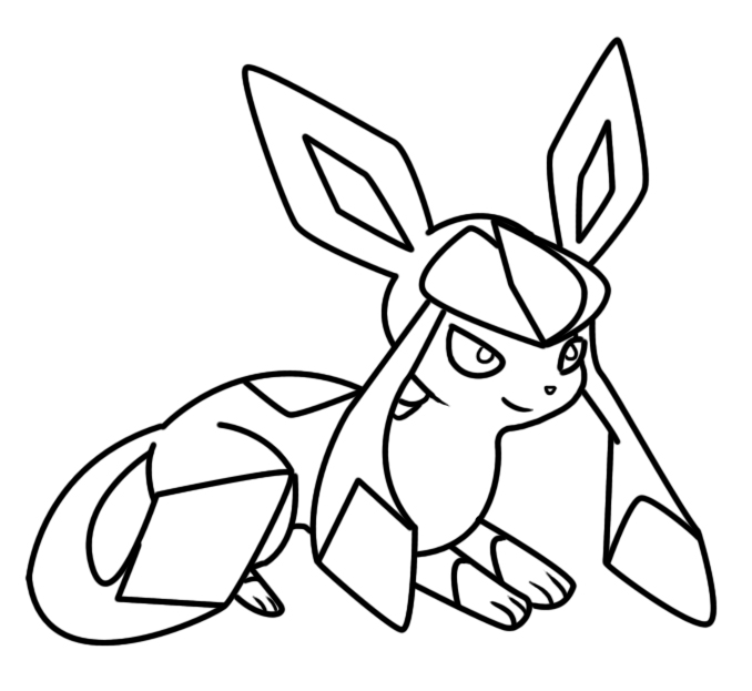 678x623 Glaceon Coloring Page 2 By Bellatrixie White