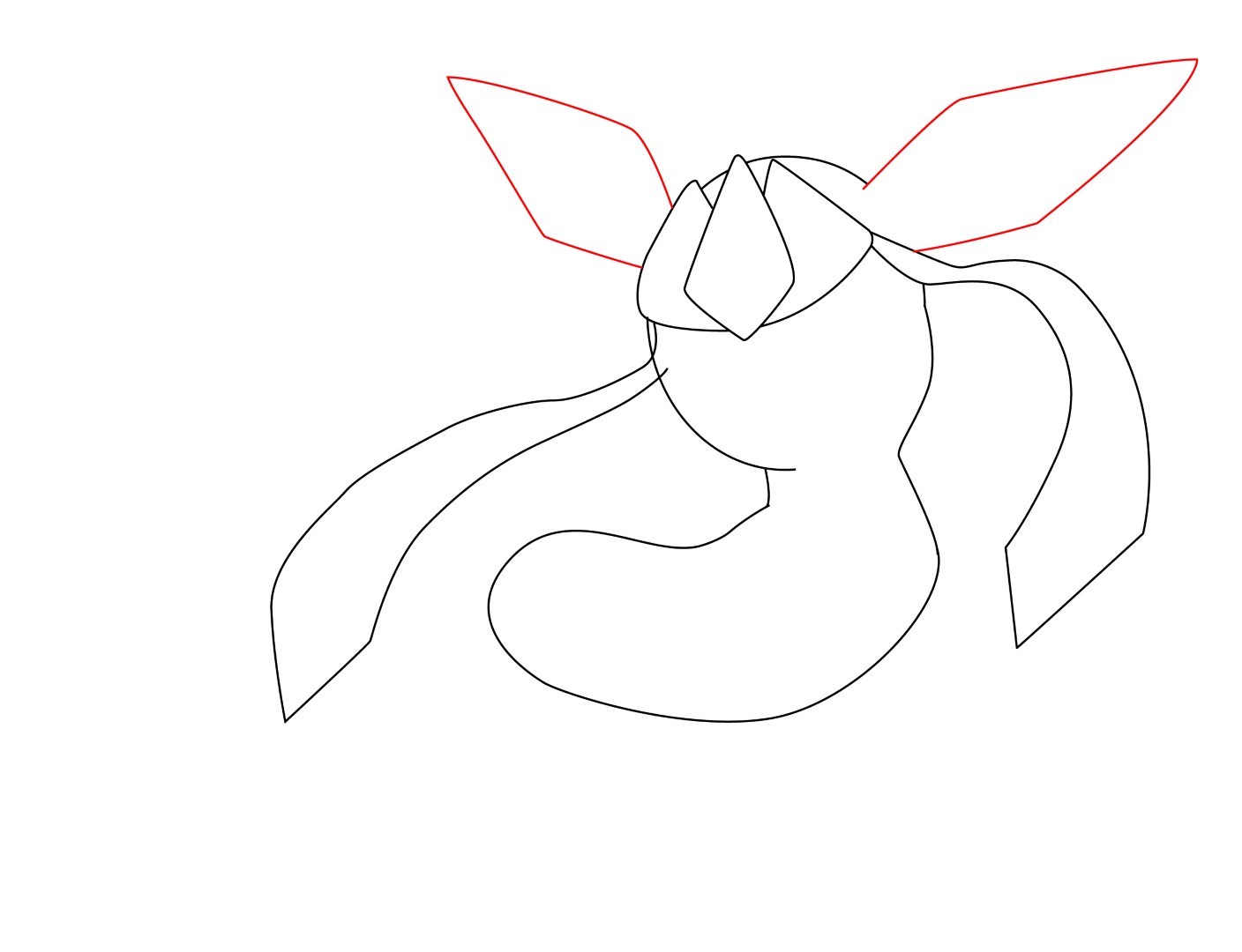 1408x1080 How To Draw Glaceon