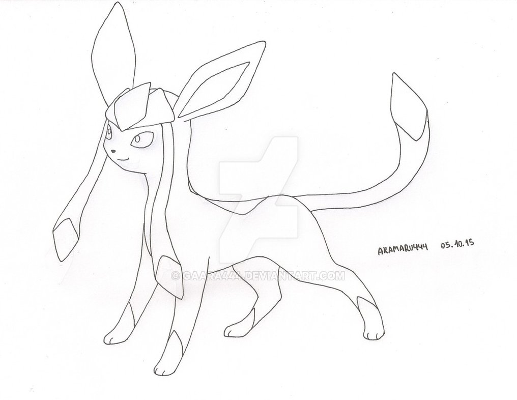 1016x786 Inktober 05 Glaceon [Sketch] By Gaara444