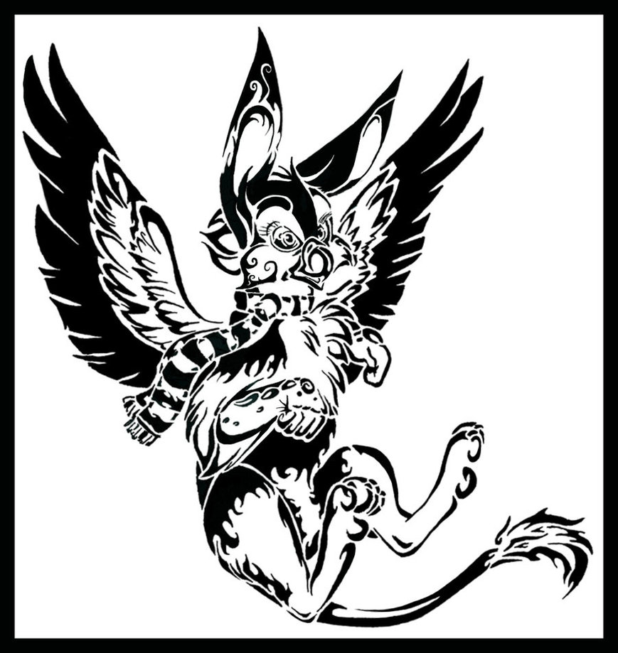 869x919 Tribal Gryphon! By Glacier Phoenix