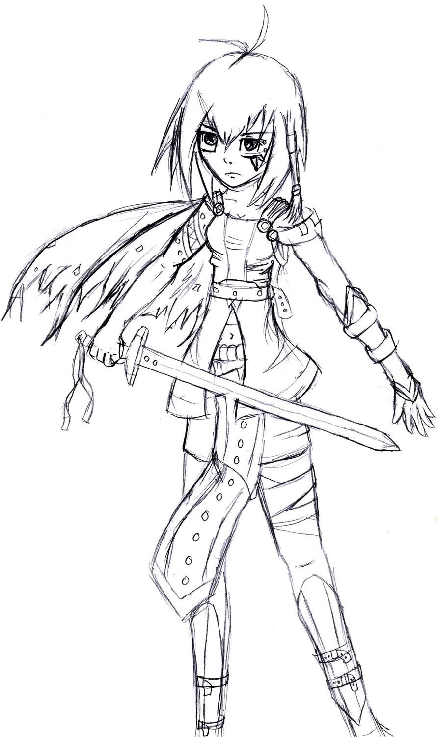 892x1500 Girl Gladiator By Super Squid