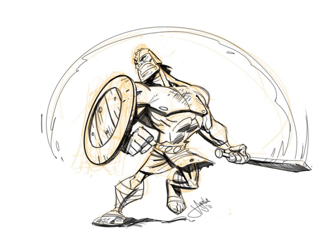1023x814 Secret Sketch Laboratory Gladiator