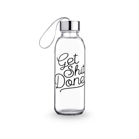 570x570 Get Shit Done Glass Water Bottle Environmentally Friendly