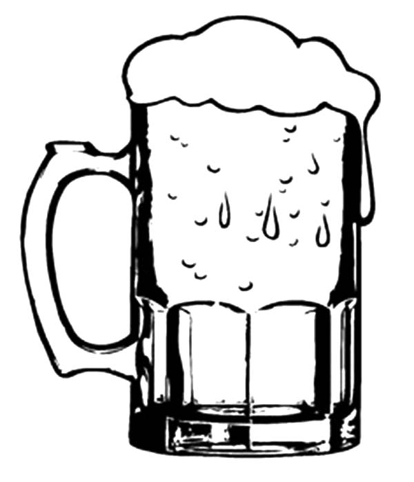 600x699 Onlinelabels Clip Art Beer Glass, Drawing Of Beer