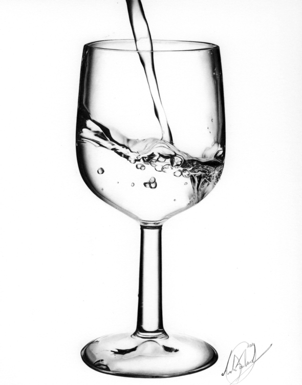 590x751 Wine Glass With Water Drawing By Ngxmusical On Newgrounds