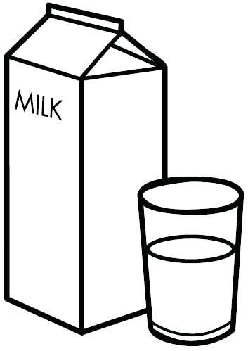 353x499 Milk Carton Coloring Page Click The A Carton And A Glass Of Milk