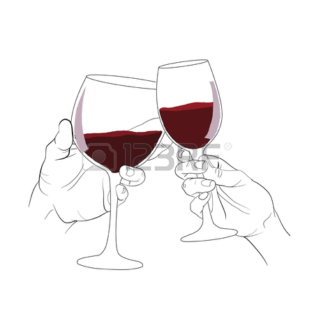 450x450 Hand Holding Glass Of Wine ,cheer, Wine Royalty Free Cliparts